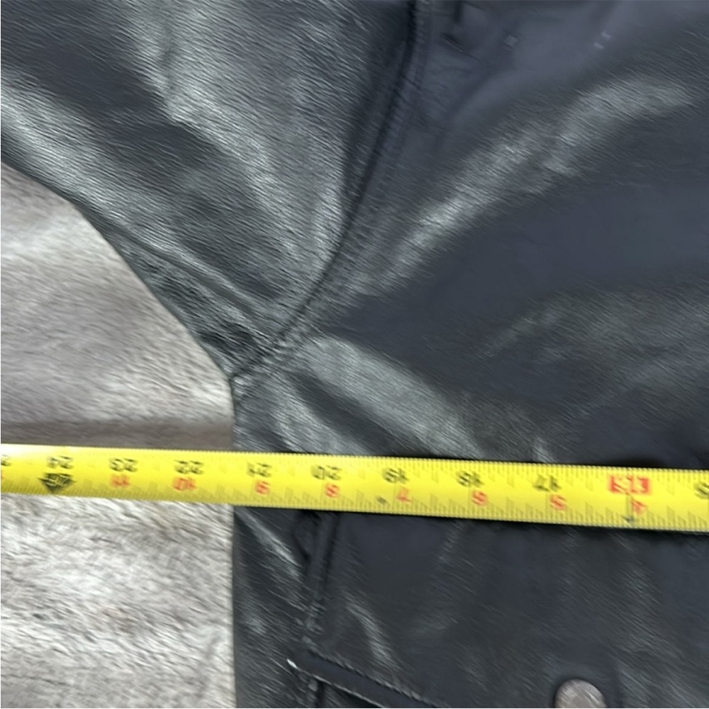 Roundtree & Yorke bomber aviator Black Leather jacket Sz S - Picture 7 of 11